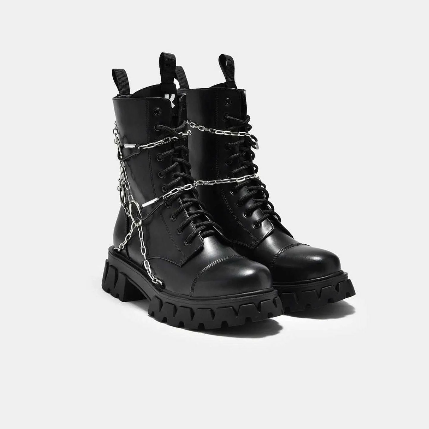 KOI footwear De Militaire Laars-Cyrus Kettinglaarzen