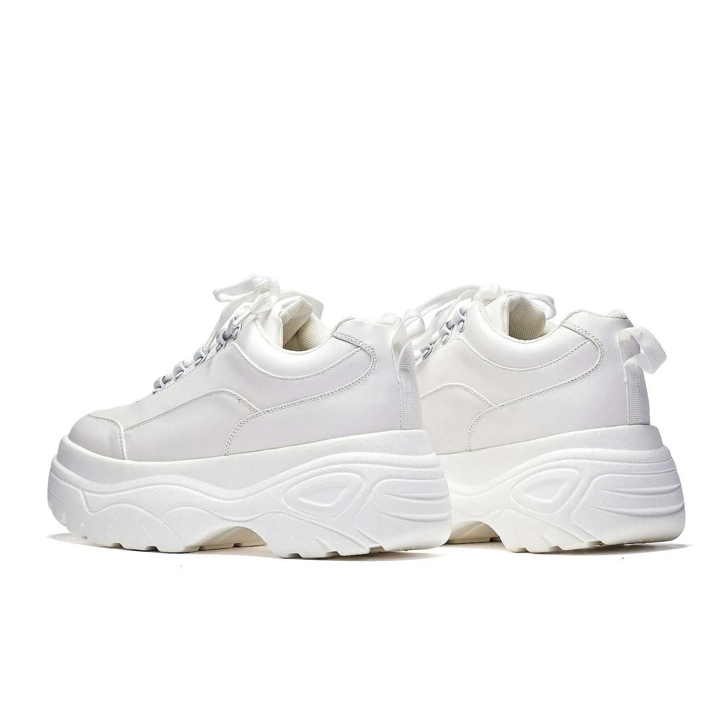 KOI footwear De Dikke Trainer-Jennie Striker Witte Dikke Bubble-Sneakers