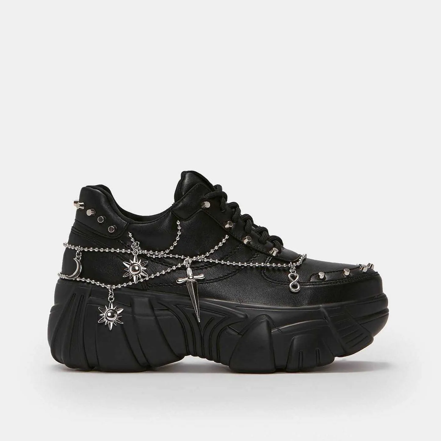 KOI footwear Zwarte Trainers-Jinx Mystic Charm-Sneakers Voor Heren