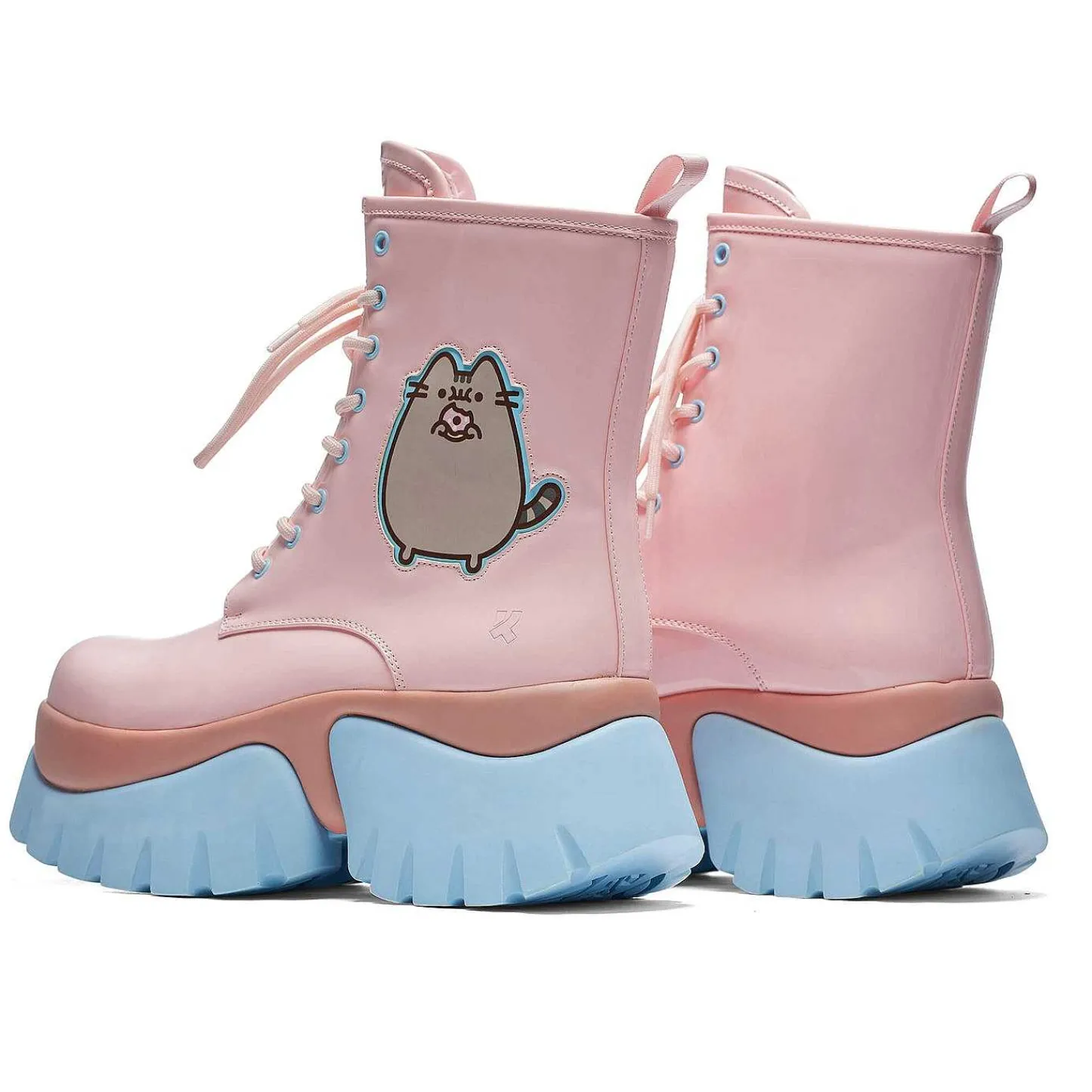 KOI footwear Platformlaarzen-Pusheen Donuts Pastel Laklaarzen