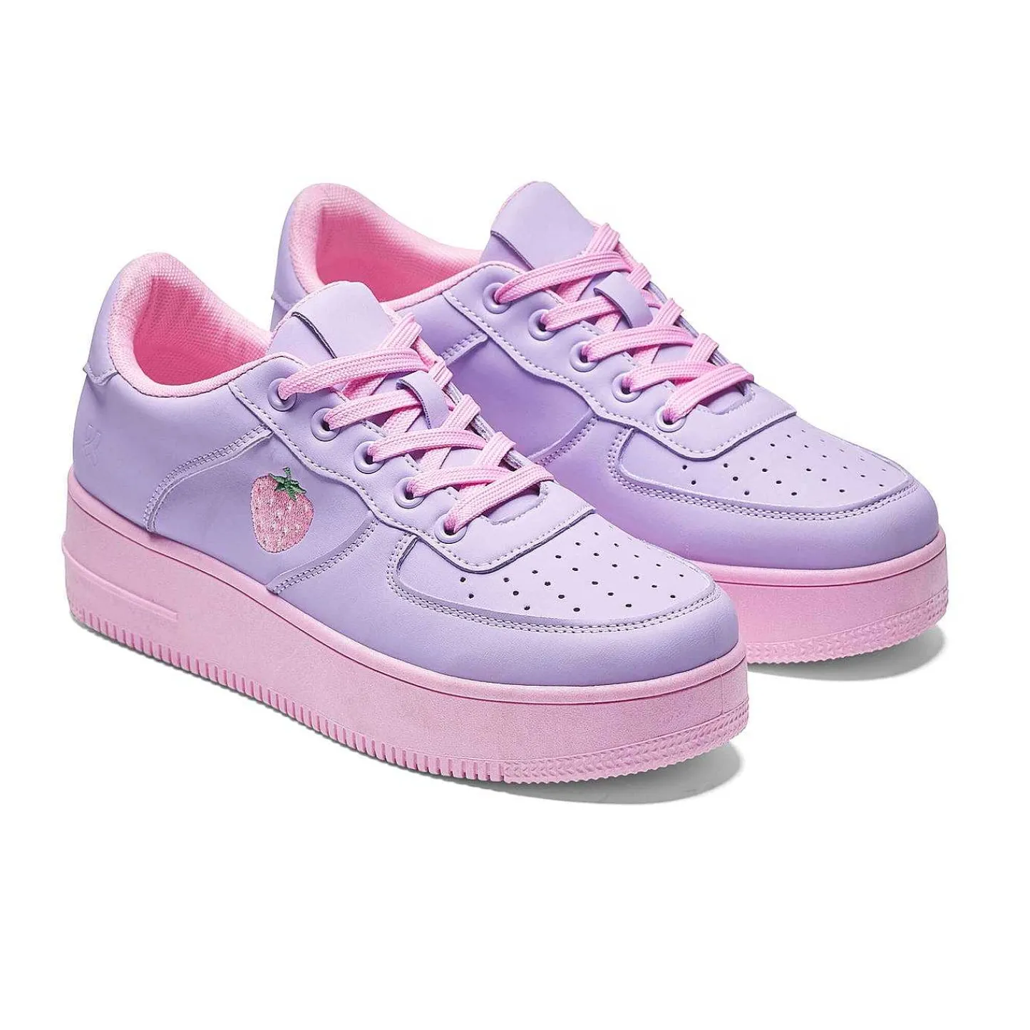 KOI footwear Sportieve Trainers-Sweet Strawberry Platformsneakers Paars