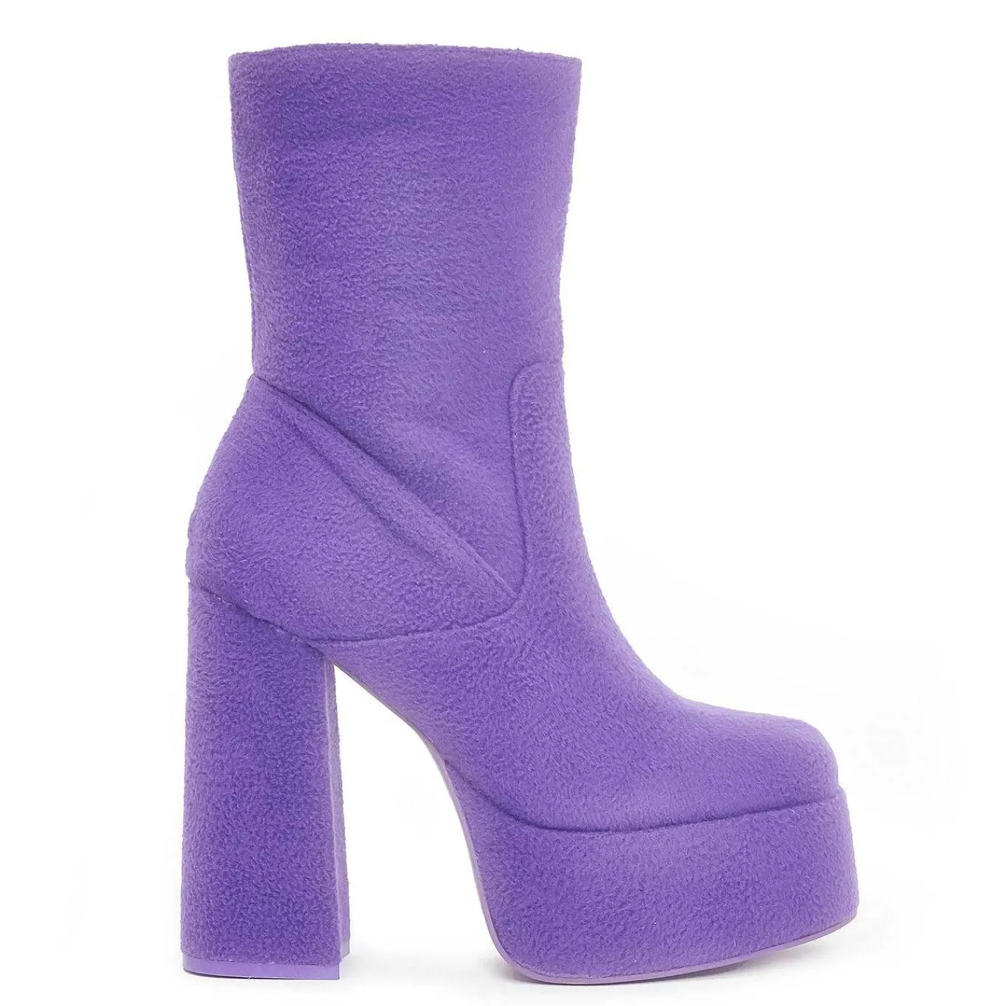 KOI footwear Platformlaarzen-Tinky Winky Pluizige Platformlaarzen