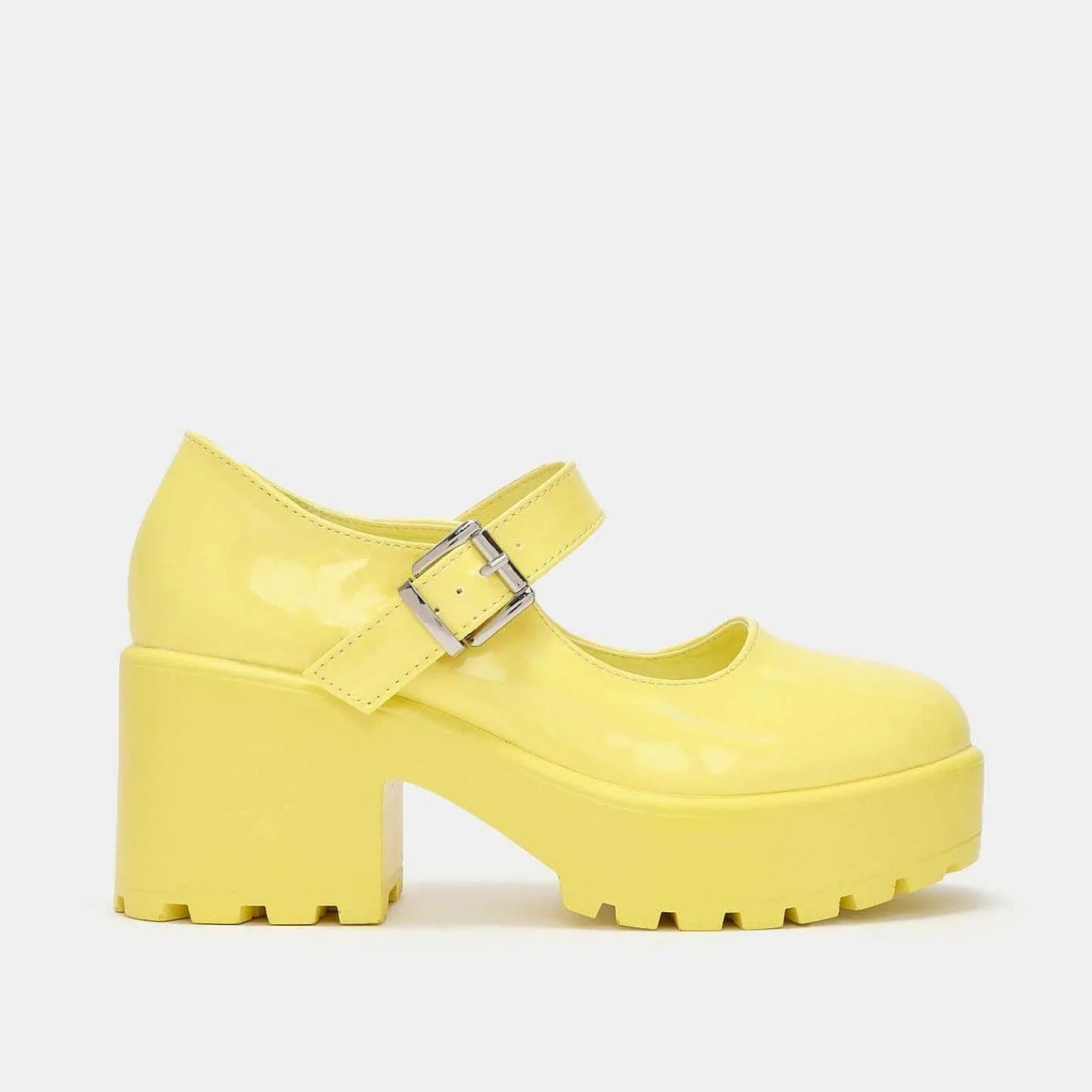 KOI footwear Mary Janes Met Hakken-Tira Mary Jane Schoenen 'Sunshine Geel Editie'