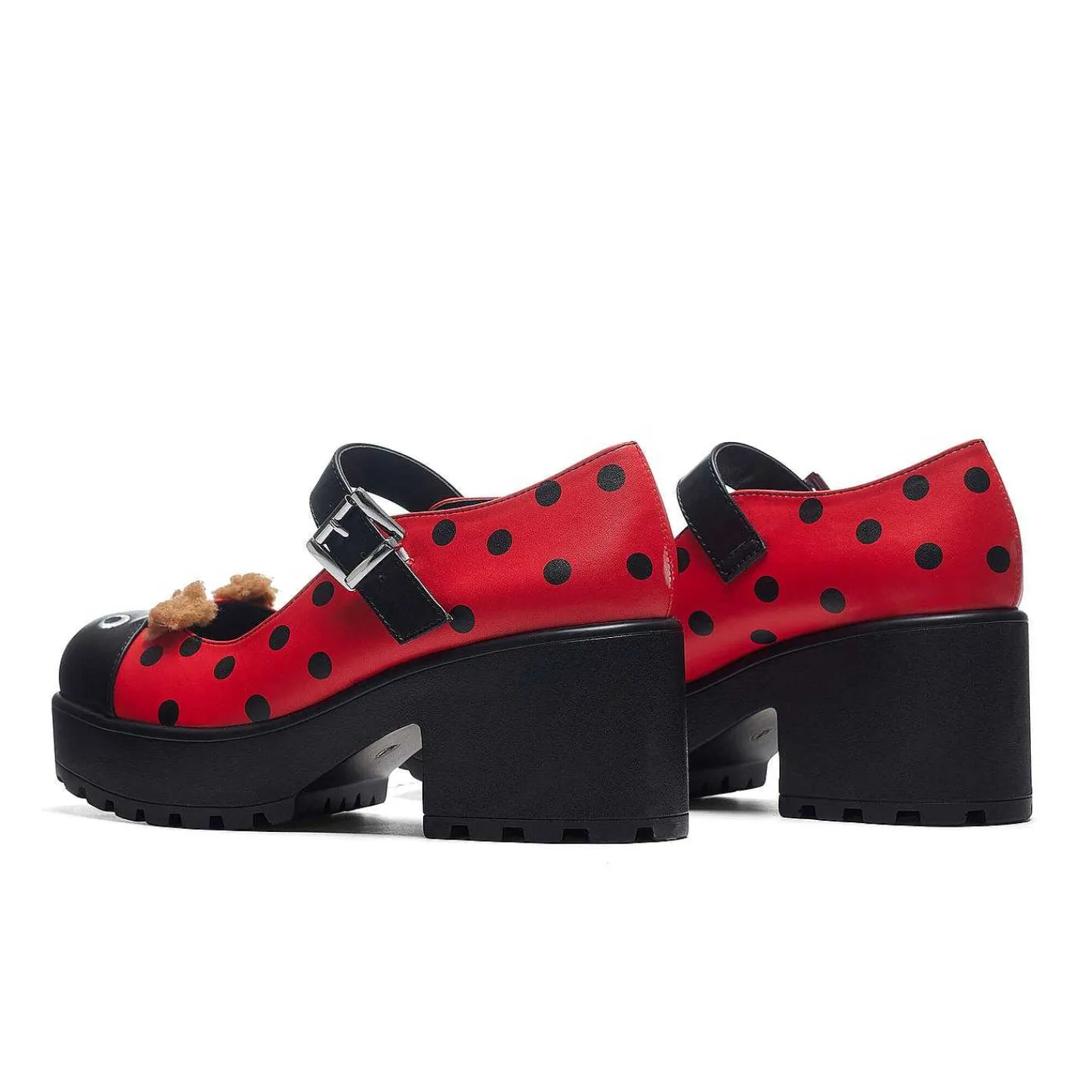 KOI footwear Gedrukte Mary Janes-Tira Mary Janes 'Lucky Ladybird-Editie' | Koi-Schoenen