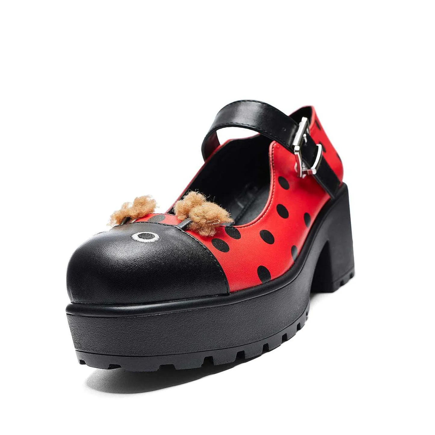 KOI footwear Kleurrijke Mary Janes-Tira Mary Janes 'Lucky Ladybird-Editie' | Koi-Schoenen